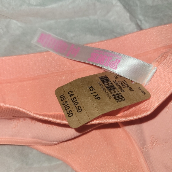 NWT Victorias secret PINK thong panty - Picture 4 of 4